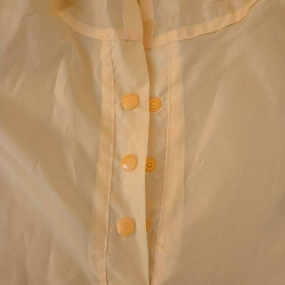 SaphiRose Lightweight Yellow Rain Poncho Jacket Waterproof Outerwear Raincoat Ki - Picture 6 of 9